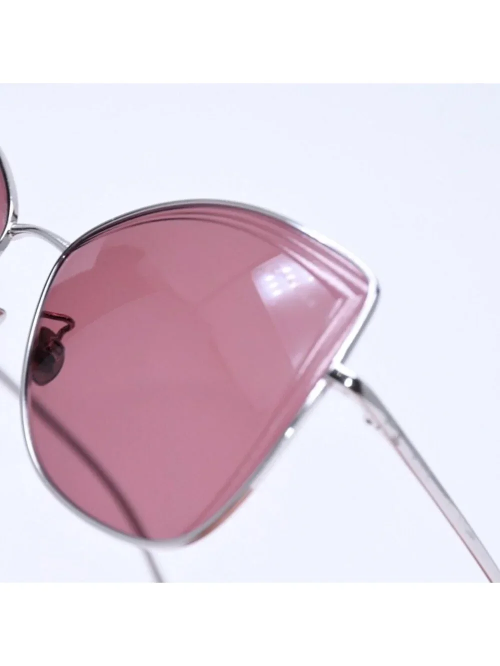 Chanel Sunglasses Eyewear CC Logo Silver Wine